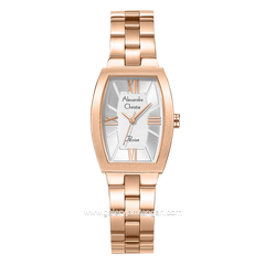 Alexandre Christie AC 2B59 LH Rosegold Dial White Stainless Steel
