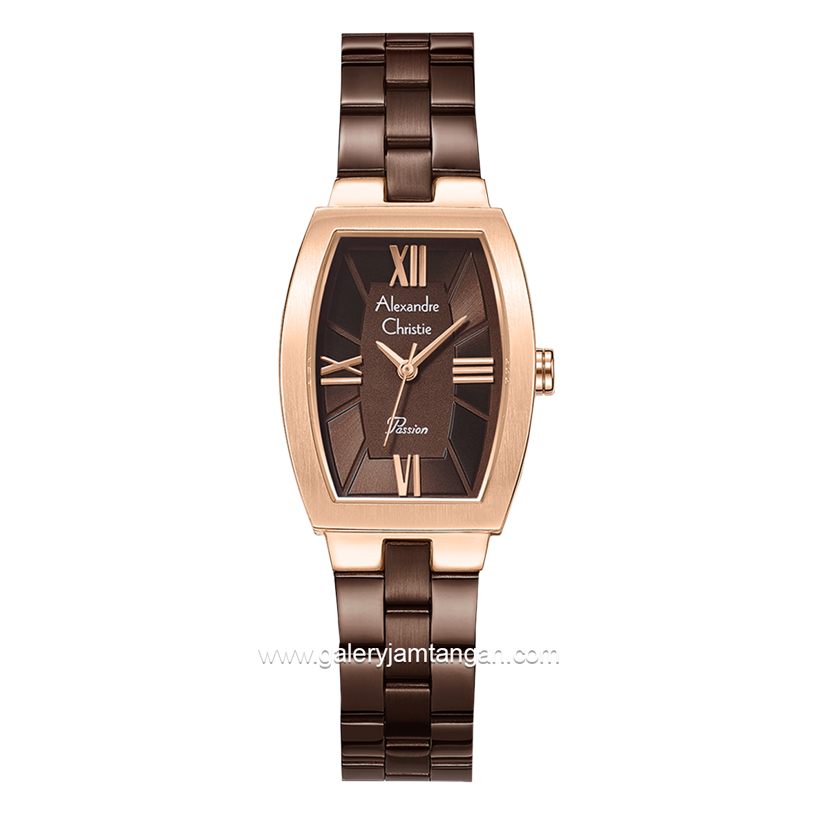Alexandre Christie AC 2B59 LH Brown Rosegold Stainless Steel