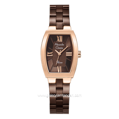 Alexandre Christie AC 2B59 LH Brown Rosegold Stainless Steel