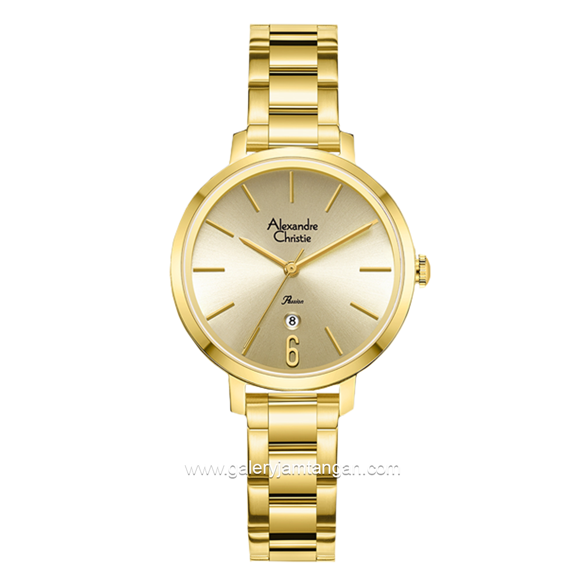 Alexandre Christie AC 2B61 LD Full Gold Stainless Steel