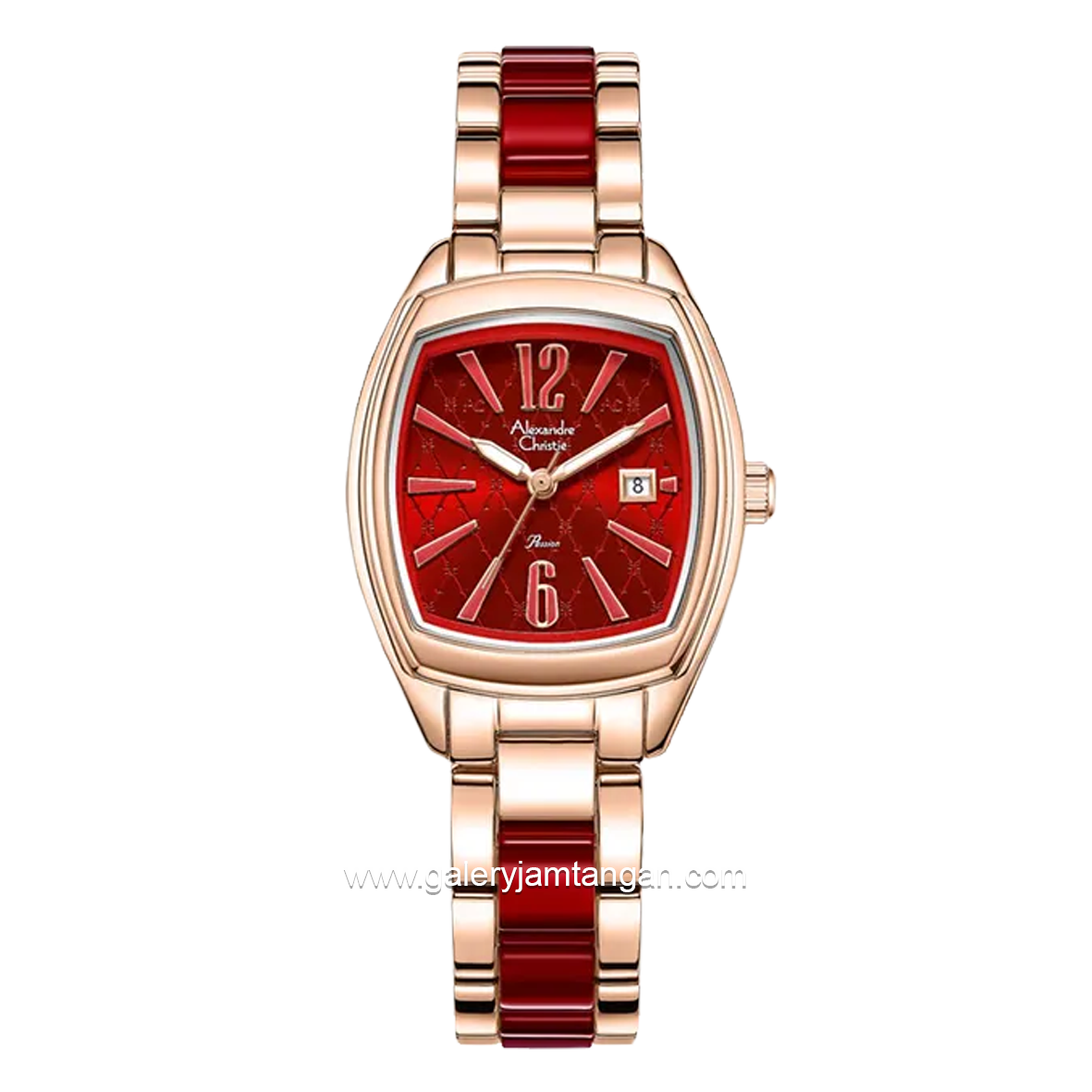 Alexandre Christie AC 2B63 LD Combination Rosegold Red Stainless Steel