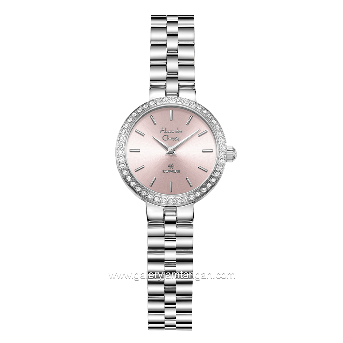 Alexandre Christie AC 2B70 LH Silver Dial Pink Stainless Steel