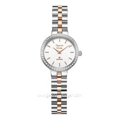 Alexandre Christie AC 2B70 LH Silver Combinasi Rosegold Stainless Steel