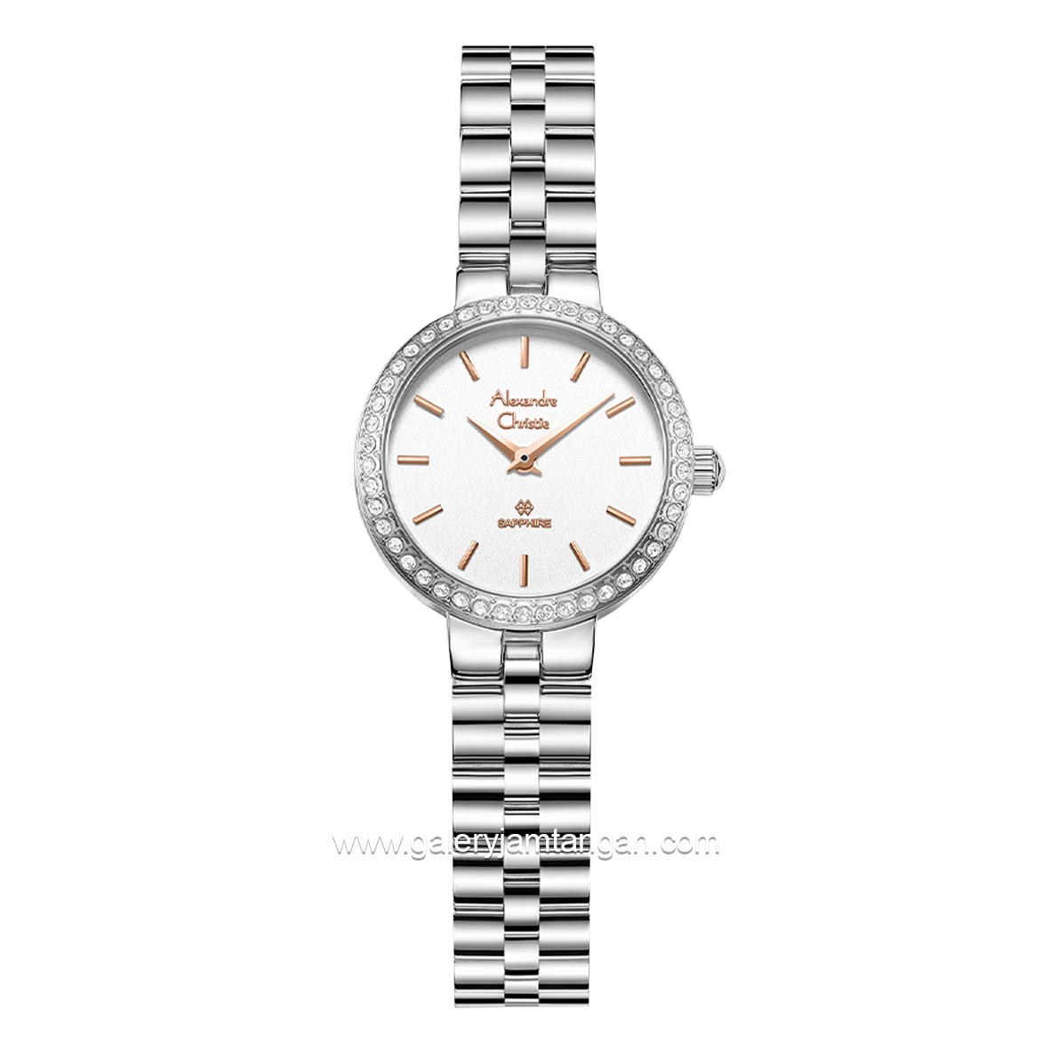 Alexandre Christie AC 2B70 LH Silver Dial White Stainless Steel