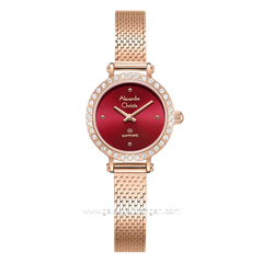 Alexandre Christie AC 2B76 LH Rosegold Dial Red Stainless Steel