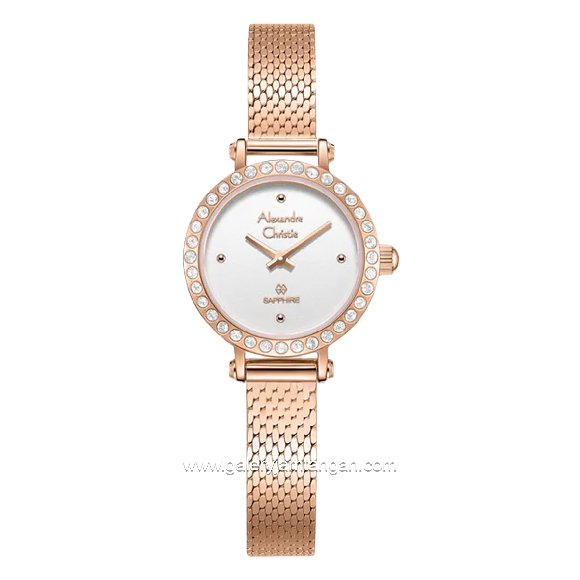 Alexandre Christie AC 2B76 LH Rosegold Dial White Stainless Steel