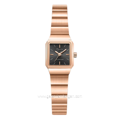 Alexandre Christie AC 2B81 LH Rosegold Dial Black Stainless Steel