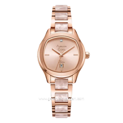 Alexandre Christie AC 2B82 LD Rosegold Pink Combination Stainless Steel Ceramic