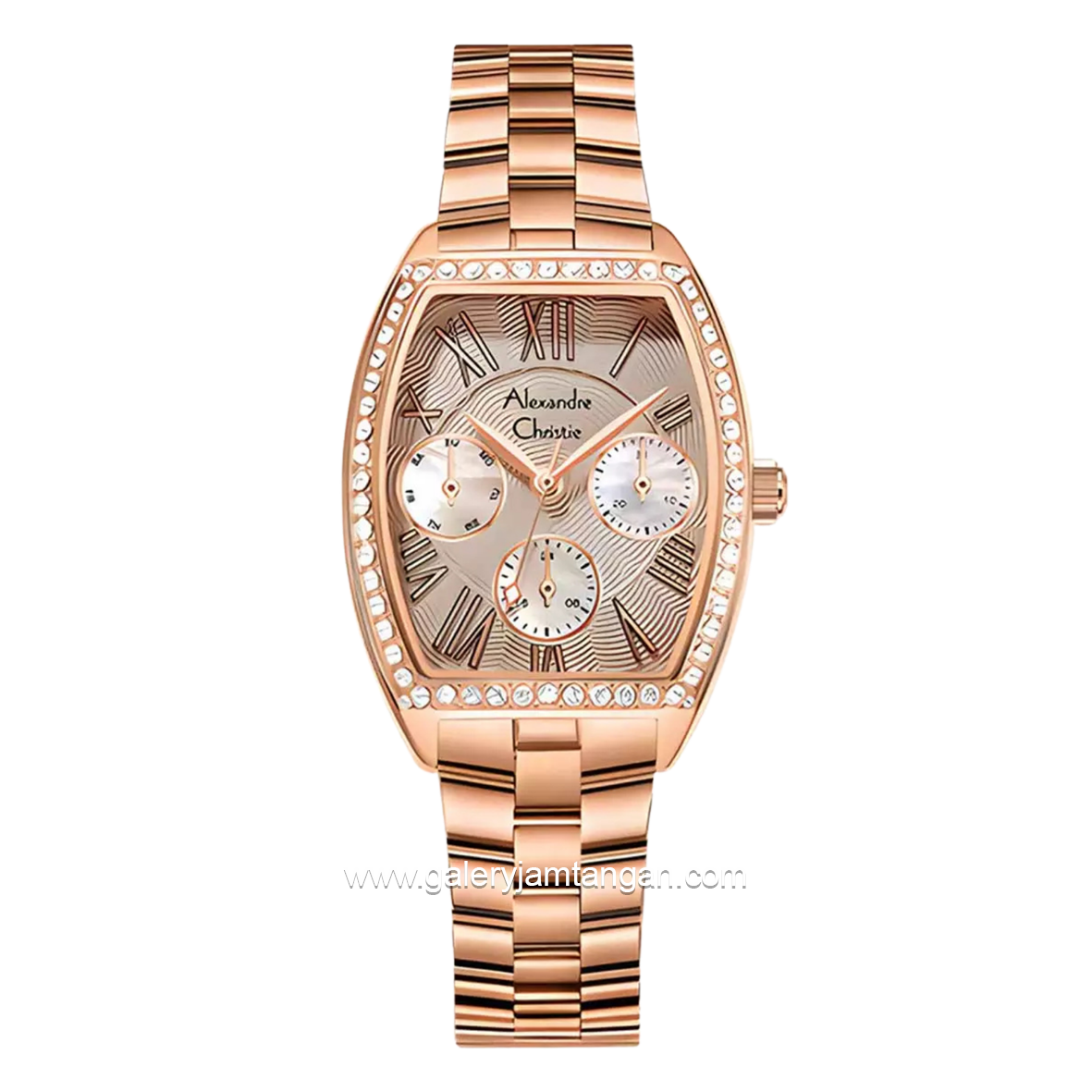 Alexandre Christie AC 2B86 BFBRGDG Multifunction Rosegold Dial Grey Stainless Steel