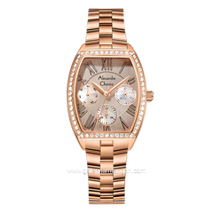 Alexandre Christie AC 2B86 BFBRGDG Multifunction Rosegold Dial Grey Stainless Steel