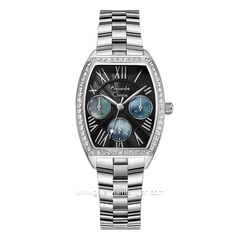 Alexandre Christie AC 2B86 BF Multifunction Silver Dial Black Stainless Steel