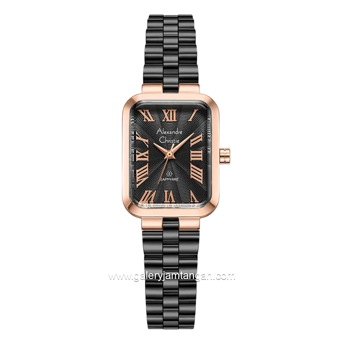 Alexandre Christie AC 2B87 LH Passion Black Rosegold Stainless Steel