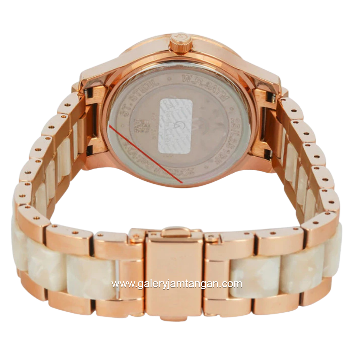 Alexandre Christie AC 2C02 BFBRGSL Dual Tone Dial Silver St Steel Acetate Strap