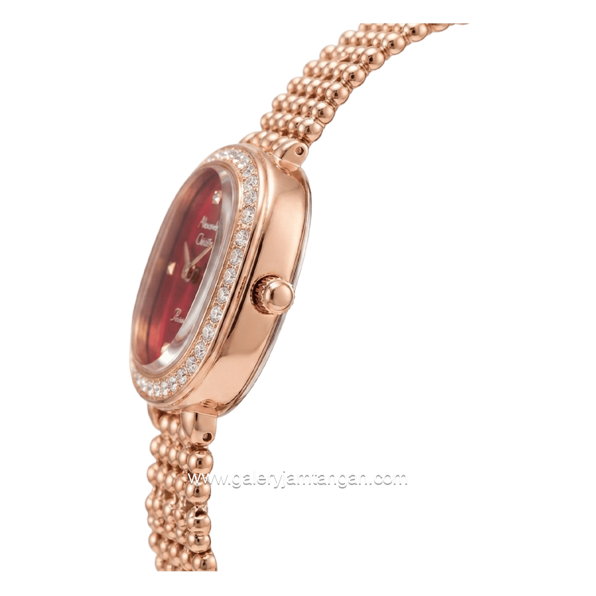 Alexandre Christie Passion AC 2C12 LH BRGRE Rosegold Dial Red Stainless Steel Strap