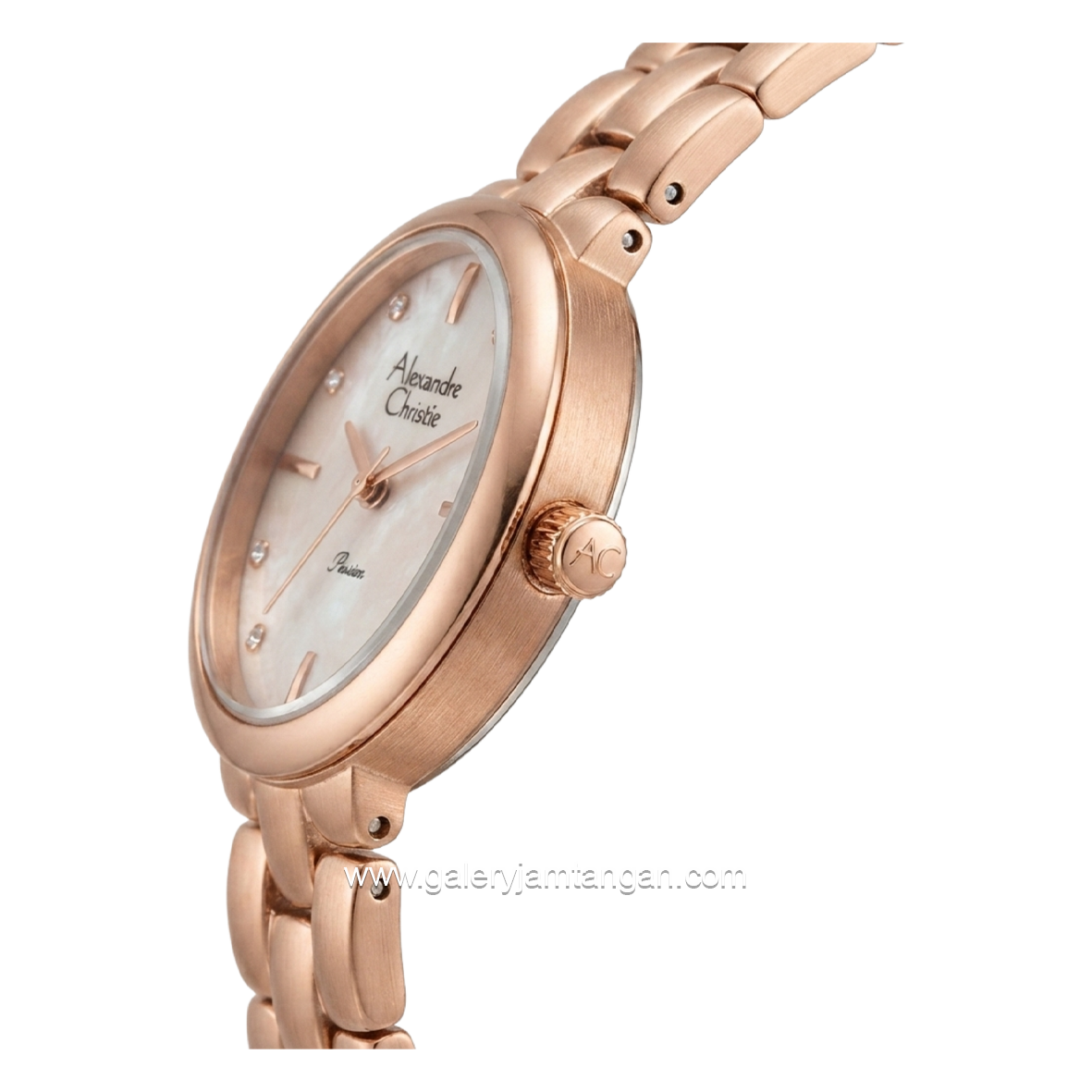 Alexandre Christie Passion AC 2C15 LH BRGMD Ladies Rosegold Stainless Steel Strap
