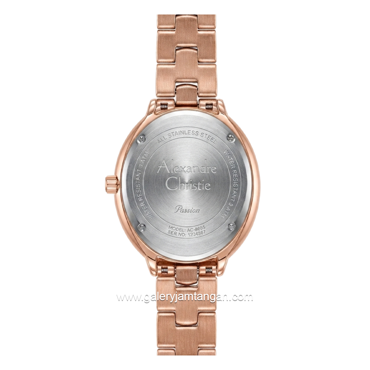 Alexandre Christie Passion AC 2C15 LH BRGMS Ladies MOP Rosegold Stainless Steel Strap