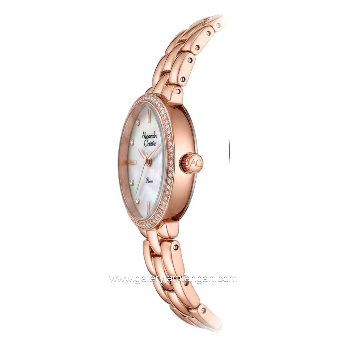 Alexandre Christie Passion AC 2C15 LH BRGMS Ladies MOP Rosegold Stainless Steel Strap