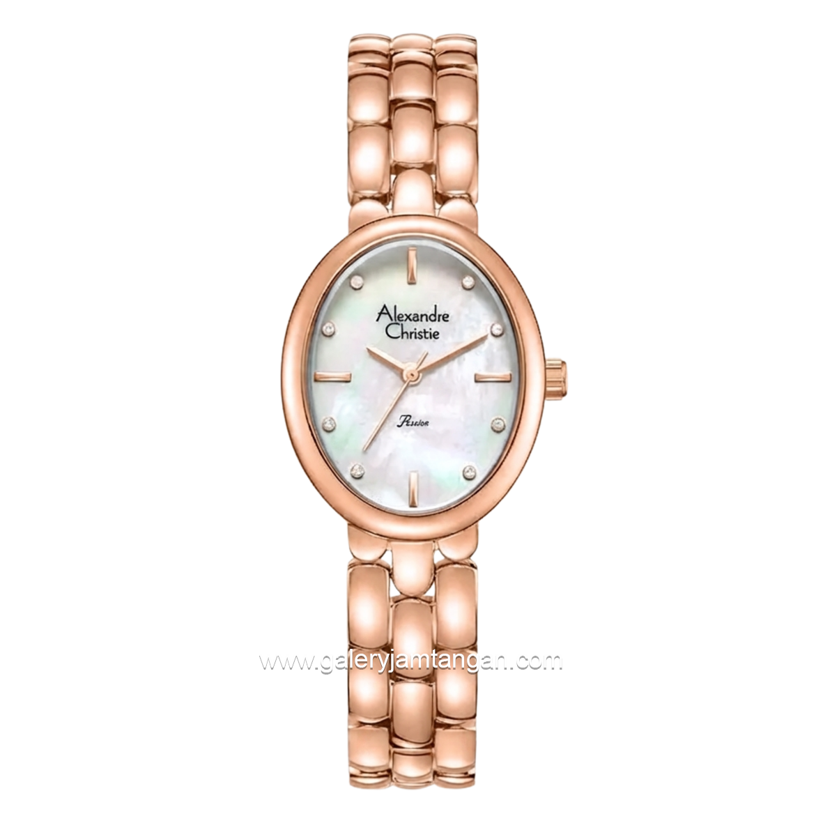 Alexandre Christie Passion AC 2C15 LH BRGMS Ladies MOP Rosegold Stainless Steel Strap