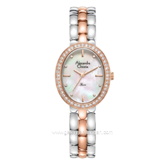 Alexandre Christie Passion AC 2C15 LH BTRMS Ladies MOP Dial Dual Tone Stainless Steel Strap