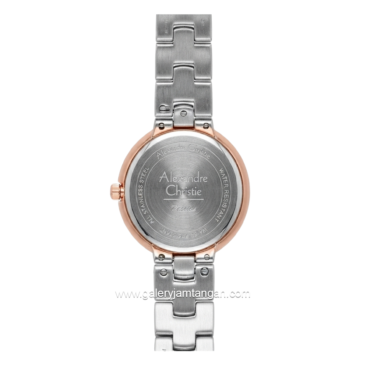 Alexandre Christie Passion AC 2C15 LH BTRMS Ladies MOP Dial Dual Tone Stainless Steel Strap