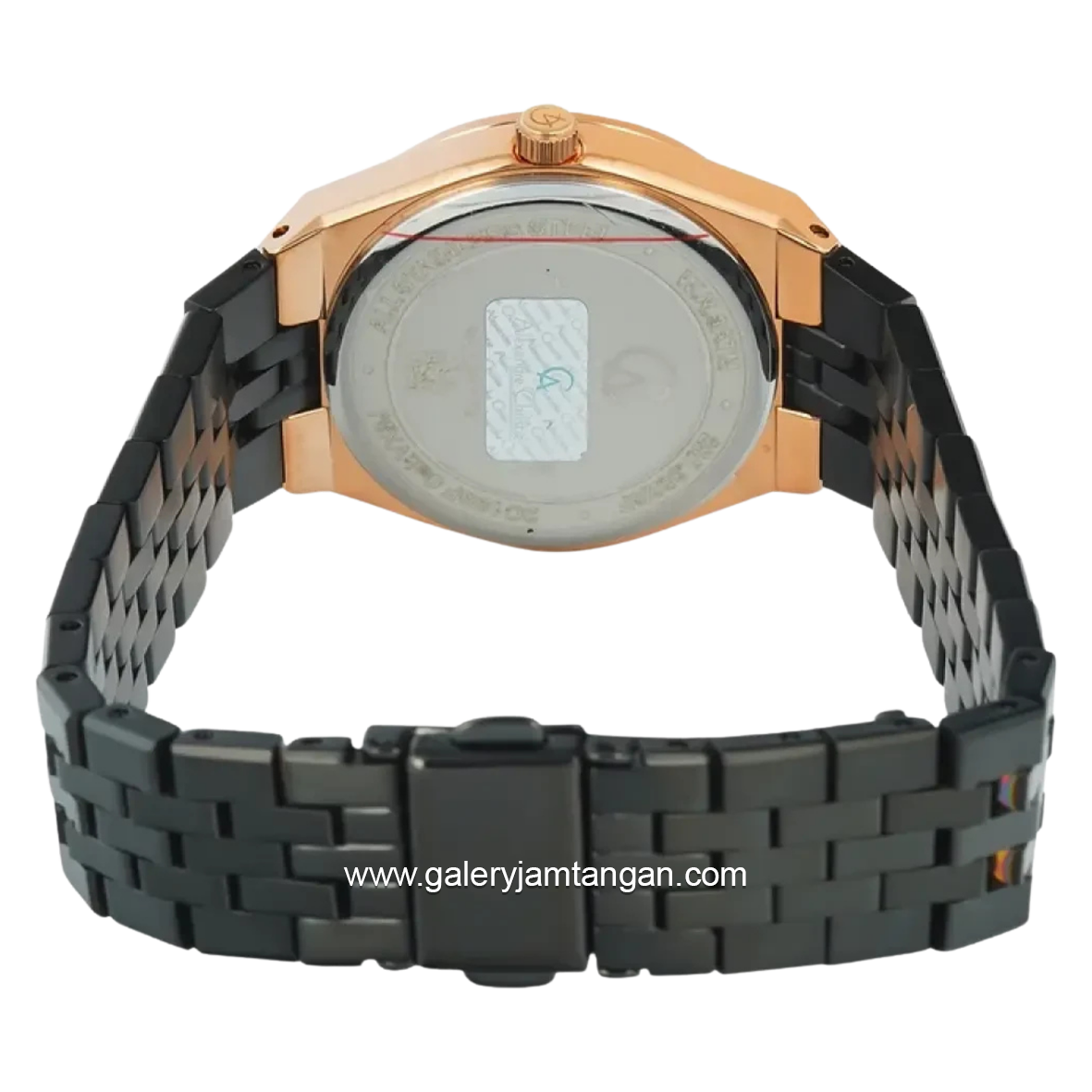Alexandre Christie Passion AC 2C19 BFBBRBA Multifunction Black Rosegold Stainless Steel Strap