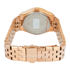 Alexandre Christie Passion AC 2C19 BFBRGBG Multifunction Rosegold Dial Green Stainless Steel Strap
