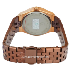 Alexandre Christie Passion AC 2C19 BF BROBO Multifunction Brown Dial Brown Stainless Steel Strap