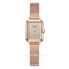 Alexandre Christie AC 2B51 LH Rosegold Dial Brown Shandrope Strap