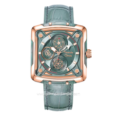 Alexandre Christie AC 3030 BF Multifunction Soft Blue Leather Strap