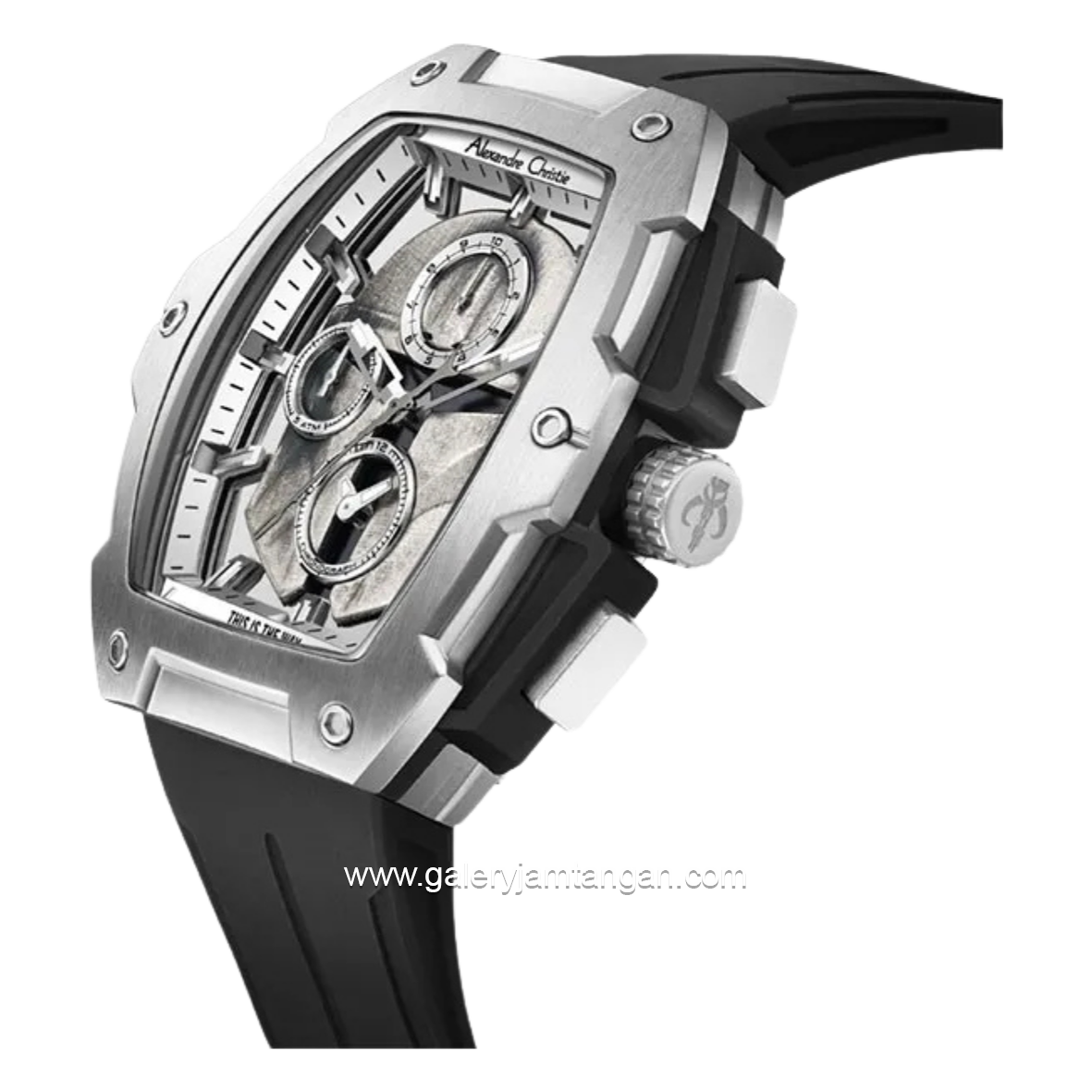 Alexandre Christie X Star Wars AC 6629 MCRMD1 Men The Mandalorian Edition Black Rubber Limited Edition
