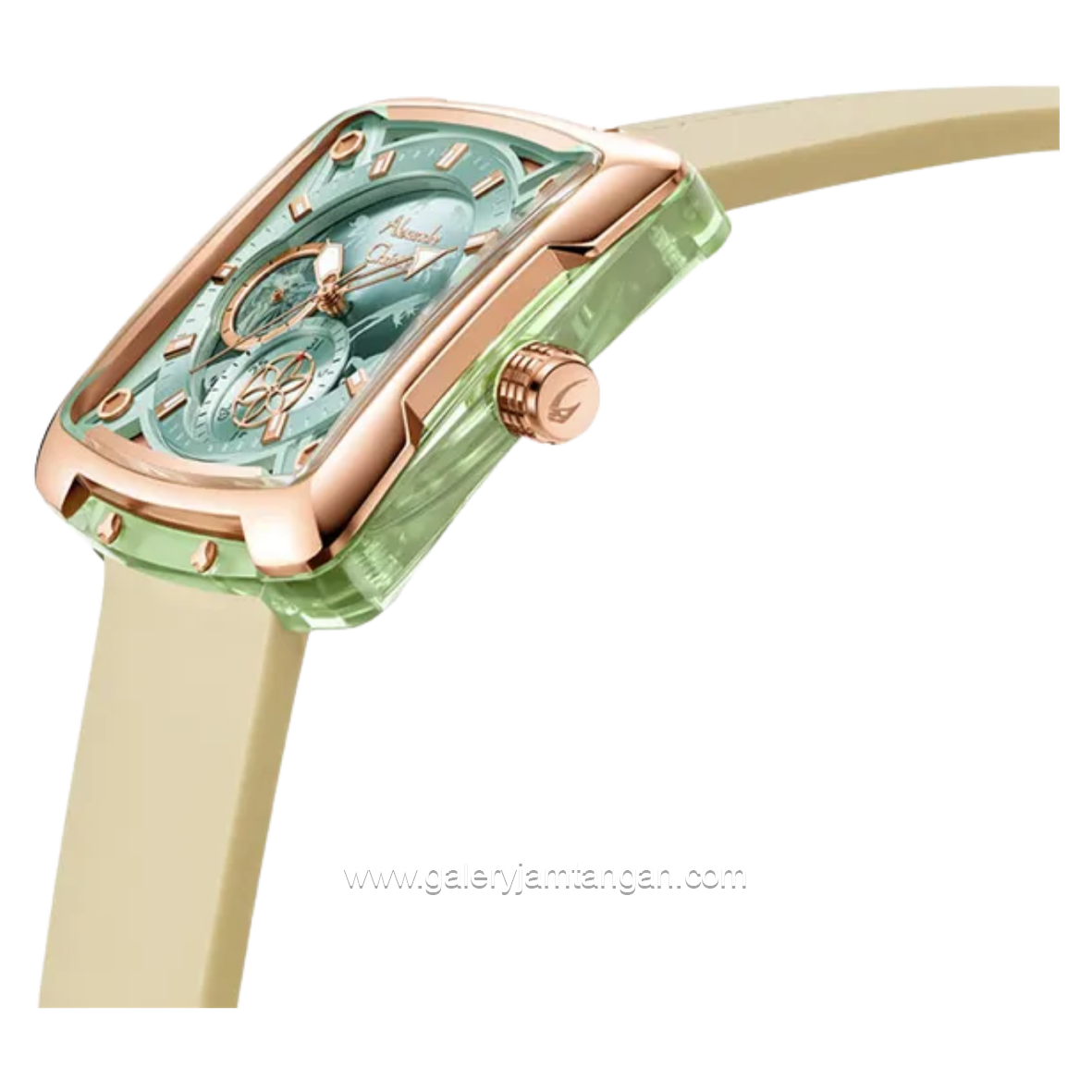 Alexandre Christie X Star Wars AC 3030 BFRGU1 Ladies Grogu Edition Rubber Strap Limited Edition