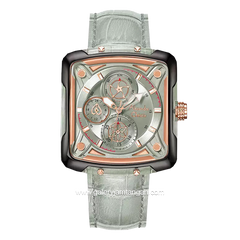 Alexandre Christie AC 3030 BF Multifunction Grey Leather Strap