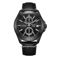 Alexandre Christie AC 3045 MA Black Dial Black Automatic Leather Strap
