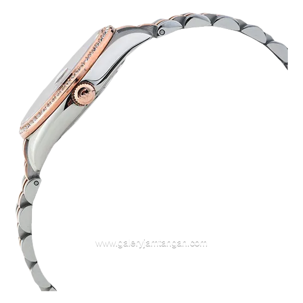 Alexandre Christie AC 5012 LD Combination Rosegold Dial Brown Stainless Steel