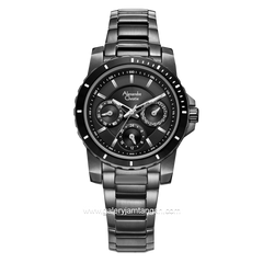 Alexandre Christie Passion AC 6141 BF Black Chronograph Stainless Steel Stap