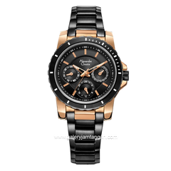 Alexandre Christie Passion AC 6141 BF Black Chronograph Stainless Steel Stap