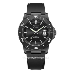 ALEXANDRE CHRISTIE AC 6141 MA Men Black Automatic Rubber Strap