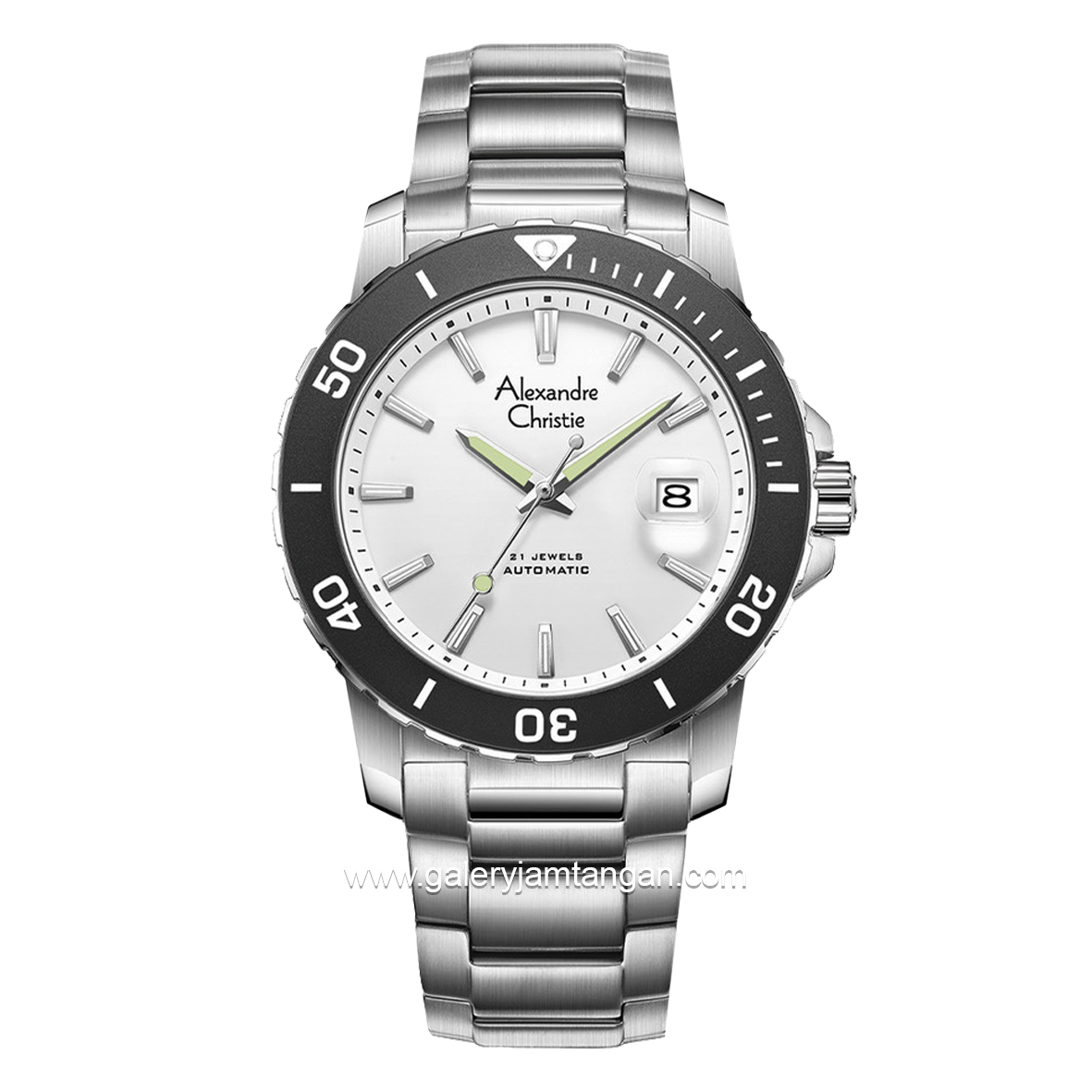 ALEXANDRE CHRISTIE AC 6141 MA Men Silver Dial Red Automatic Stainless Steel