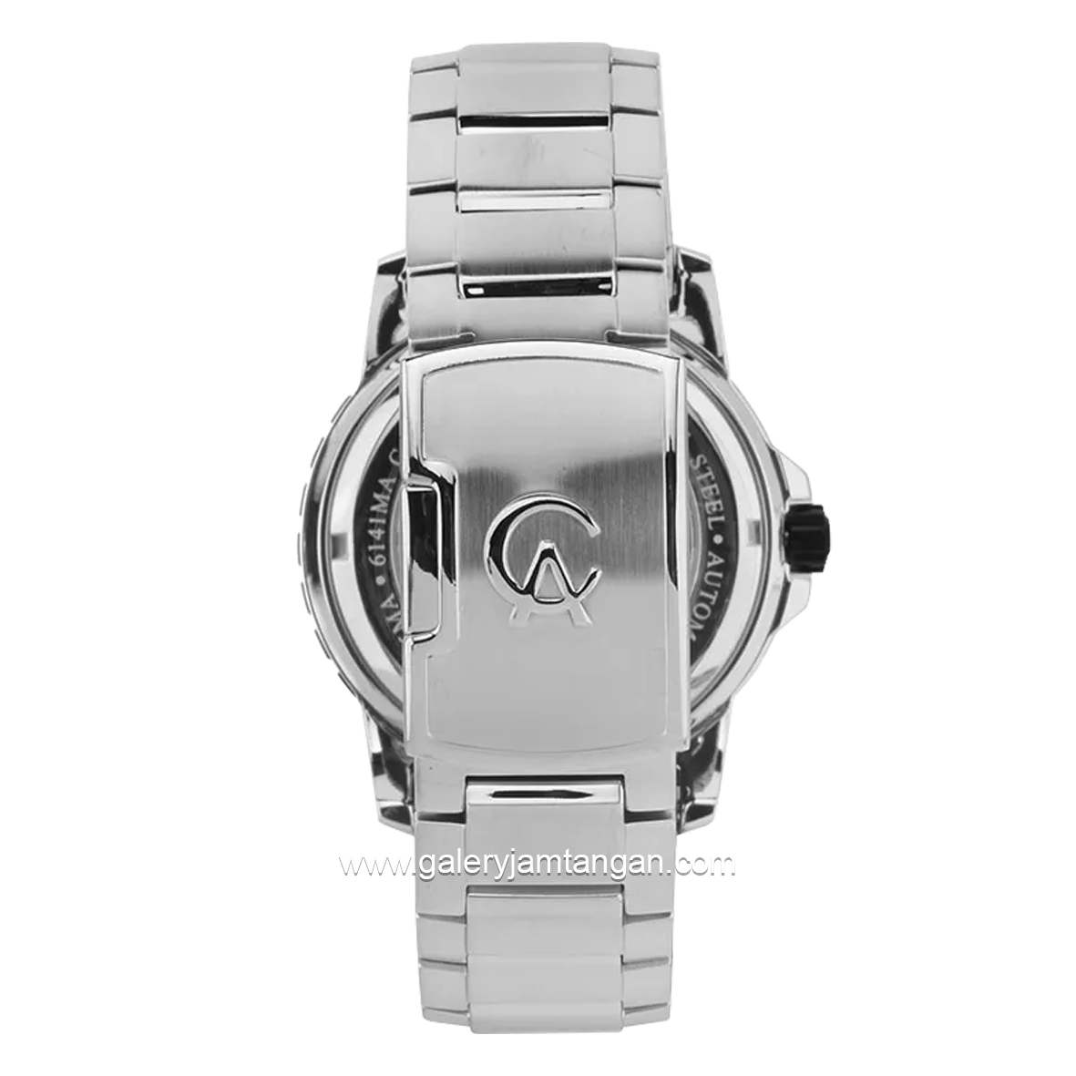 Alexandre Christie AC 6141 MA Automatic Silver Ring Black Stainless Steel