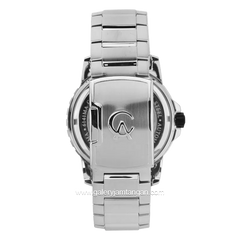Alexandre Christie AC 6141 MA Automatic Silver Ring Black Stainless Steel