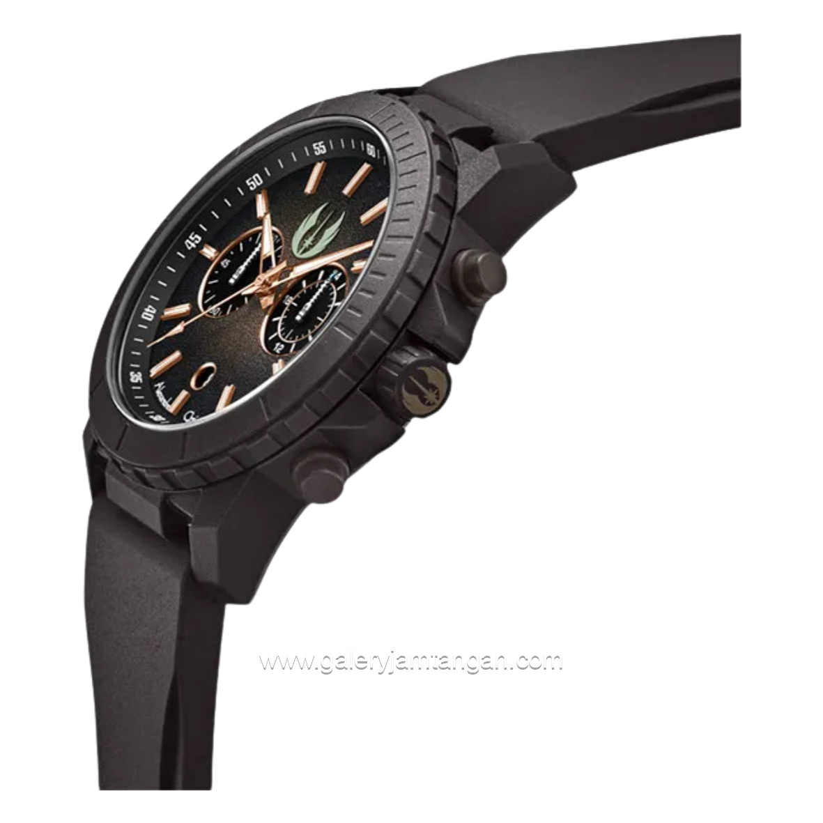 Alexandre Christie X Star Wars AC 6141 MCROB1 Obiwan Kenobi Edition Limited Edition Brown Rubber Strap