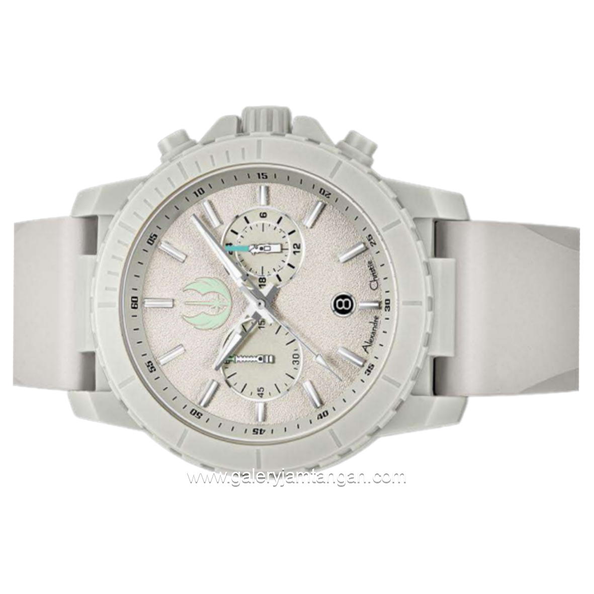 Alexandre Christie AC 6141 MC Star Wars Luke Skywalker Limited Edition Cream Rubber Strap