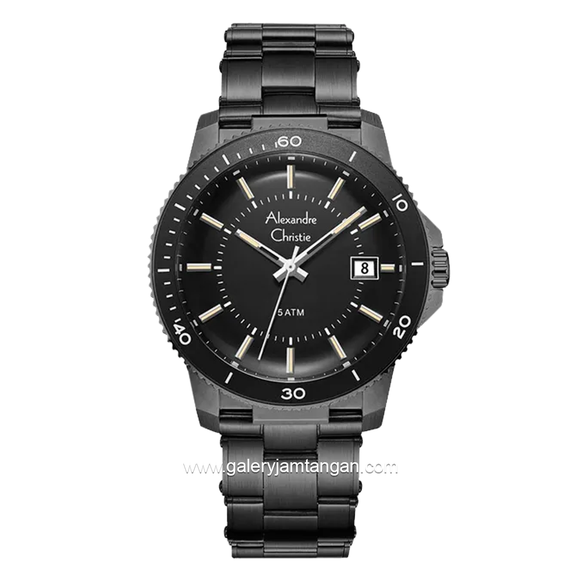 Alexandre Christie AC 6141 MD Full Black Stainless Steel