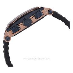 Alexandre Christie AC 6182 GC Chronograph Black Dial Blue Leather Strap