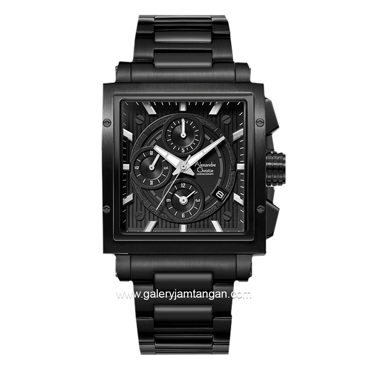 Alexandre Christie AC 6182 GC Black Stainless Steel