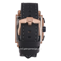 Alexandre Christie AC 6182 GC Chronograph Black Dial Blue Leather Strap