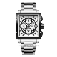 Alexandre Christie AC 6182 GC Silver Dial White Stainless Steel