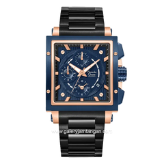 Alexandre Christie AC 6182 GC Chronograph Black Dial Blue Stainless Steel