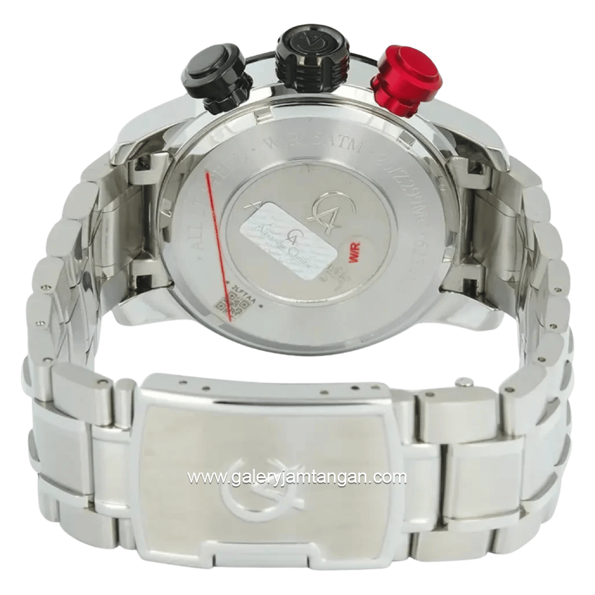 Alexandre Christie AC 6239 MCBTBSL Silver Stainless Steel + Strap Cadangan Leather