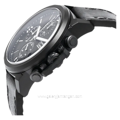 Alexandre Christie AC 6280 GC Chronograph Black Leather Strap